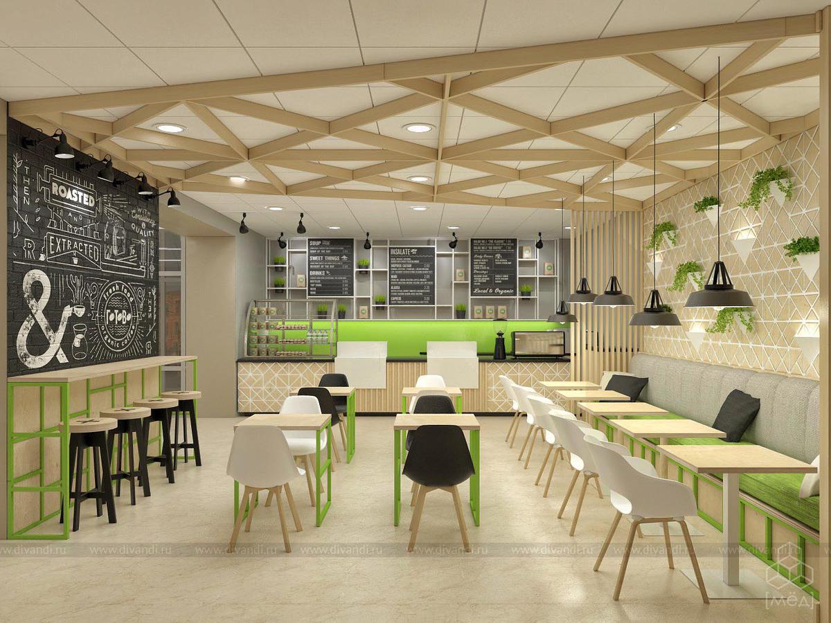 CAFE1 on Behance Cafe interior design, Restaurant design, Cafe interior
